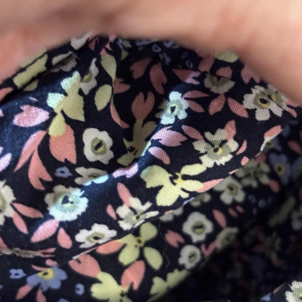 Gap Relaxed Smocked Scoopneck Midi Ditsy Floral Dress X-Large Bohemian  Festival - Picture 3 of 11